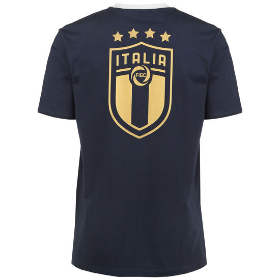 Italien FIGC T-Shirt Herren, dunkelblau / gold, zoom bei OUTFITTER Online