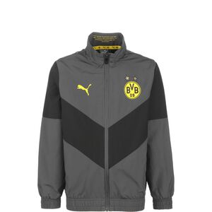 Borussia Dortmund Pre-Match Trainingsjacke Kinder, dunkelgrau, zoom bei OUTFITTER Online