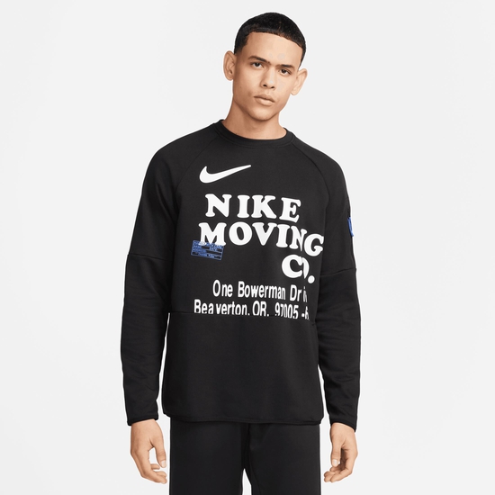Moving Company Graphic Dri-Fit Longsleeve Herren, schwarz / weiß, zoom bei OUTFITTER Online