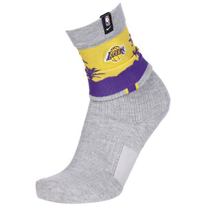 NBA Los Angels Lakers Crew Socken Unisex, grau / gelb, zoom bei OUTFITTER Online