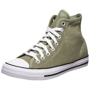 Chuck Taylor All Star Crochet Play High Sneaker Damen, grün / weiß, zoom bei OUTFITTER Online
