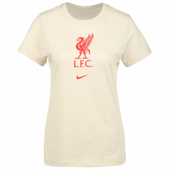 FC Liverpool Evergreen Crest T-Shirt Damen, beige / rot, zoom bei OUTFITTER Online