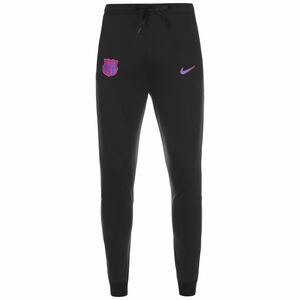 FC Barcelona Travel Fleece Trainingshose Herren, schwarz / pink, zoom bei OUTFITTER Online