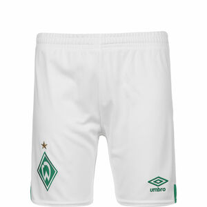 SV Werder Bremen Shorts Home 2021/2022 Kinder, weiß / grün, zoom bei OUTFITTER Online