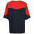 Colorblock T-Shirt Damen, dunkelblau / rot, zoom bei OUTFITTER Online