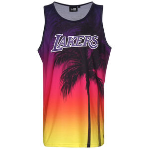 NBA Los Angeles Lakers Summer City AOP Tank Herren, schwarz / orange, zoom bei OUTFITTER Online