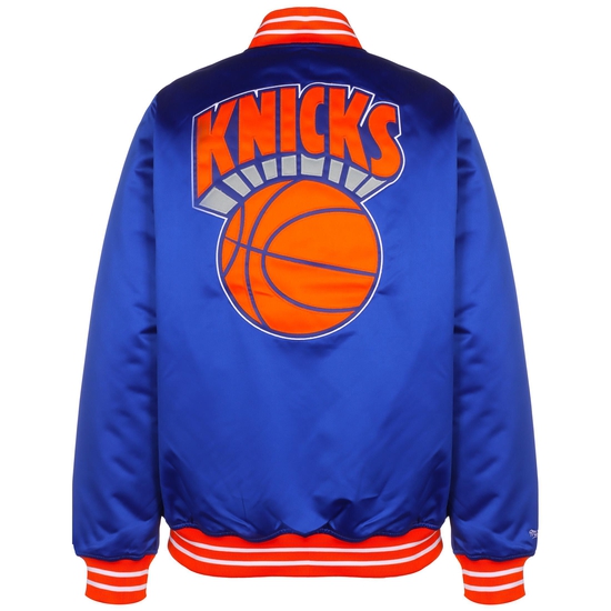 NBA New York Knicks Heavyweight Satin Jacke Herren, blau, zoom bei OUTFITTER Online