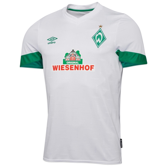 SV Werder Bremen Trikot Away 2021/2022 Herren, weiß / grün, zoom bei OUTFITTER Online