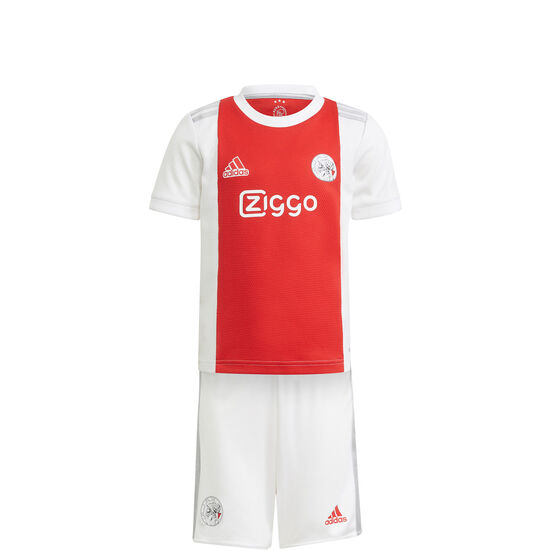 Ajax Amsterdam Minikit Home 2021/2022 Kleinkinder, weiß / rot, zoom bei OUTFITTER Online