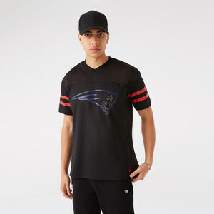 NFL New England Patriots Outline Logo Oversized T-Shirt Herren, schwarz / rot, zoom bei OUTFITTER Online