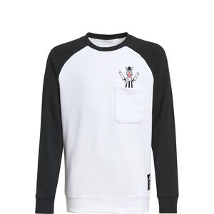 Juventus Turin Crew Sweatshirt Kinder, schwarz / weiß, zoom bei OUTFITTER Online