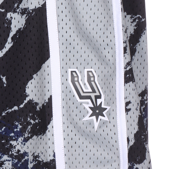 San Antonio Spurs Team Marble Swingman Shorts Herren, schwarz / grau, zoom bei OUTFITTER Online