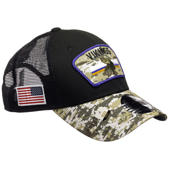 NFL Minnesota Vikings 9FORTY Trucker 2021 Salut To Service Cap, , zoom bei OUTFITTER Online