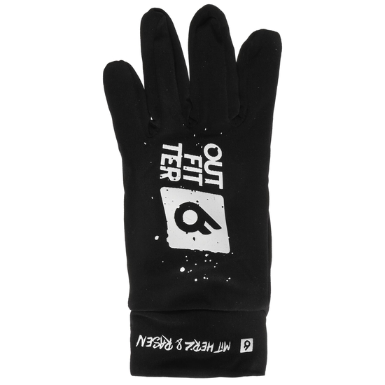 Feldspieler Handschuhe, schwarz / weiß, zoom bei OUTFITTER Online