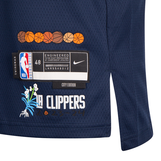 NBA Los Angeles Clippers Kawhi Leonard City Edition Swingman Trikot Herren, dunkelblau, zoom bei OUTFITTER Online