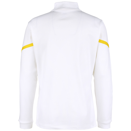 Borussia Dortmund Prematch 1/4 Zip Sweatshirt Herren, weiß / gelb, zoom bei OUTFITTER Online