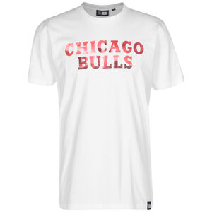 NBA Chicago Bulls Photographic Wordmark T-Shirt Herren, weiß, zoom bei OUTFITTER Online