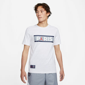Paris St.-Germain Wordmark T-Shirt Herren, weiß / grau, zoom bei OUTFITTER Online