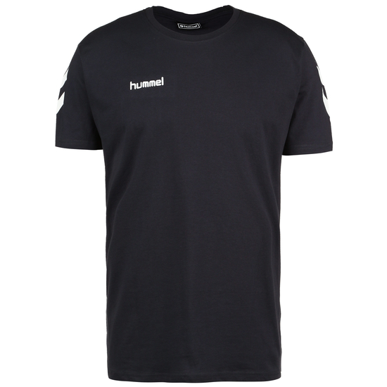Logo Cotton T-Shirt Herren, dunkelblau / weiß, zoom bei OUTFITTER Online