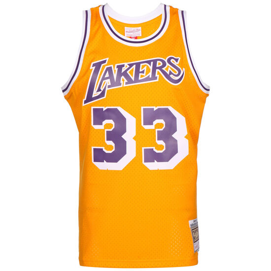 NBA Los Angeles Lakers Swingman 2.0 Kareem Abdul-Jabbar Trikot Herren, gelb / lila, zoom bei OUTFITTER Online