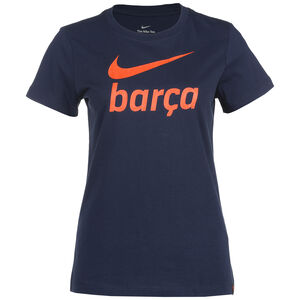 FC Barcelona Swoosh Club T-Shirt Damen, dunkelblau, zoom bei OUTFITTER Online