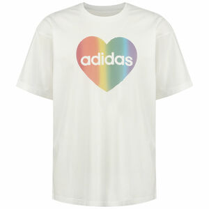 Pride Heart Graphic T-Shirt, weiß / bunt, zoom bei OUTFITTER Online