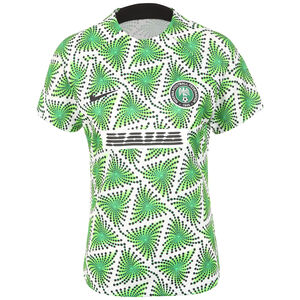 Nigeria Pre-Match Trainingsshirt Damen, grün / schwarz, zoom bei OUTFITTER Online