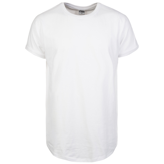 Long Shaped Turnup T-Shirt Herren, weiß, zoom bei OUTFITTER Online