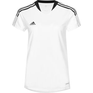Tiro 21 Trainingsshirt Damen, weiß / schwarz, zoom bei OUTFITTER Online