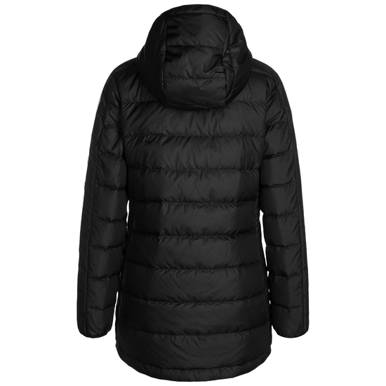 Essentials 3-Streifen Light Hooded Daunenjacke Damen, schwarz / weiß, zoom bei OUTFITTER Online