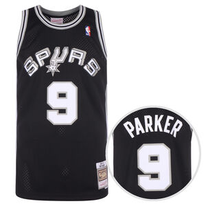 NBA San Antonio Spurs Tony Parker Trikot Herren, schwarz / weiß, zoom bei OUTFITTER Online