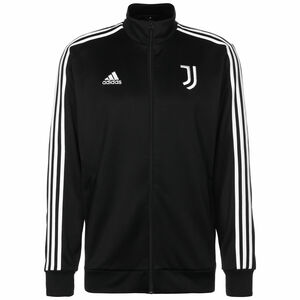 Juventus Turin 3-Streifen Trainingsjacke Herren, schwarz / weiß, zoom bei OUTFITTER Online