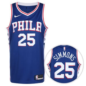 NBA Philadelphia 76ers Ben Simmons Swingman Icon 2020 Trikot Herren, blau / weiß, zoom bei OUTFITTER Online