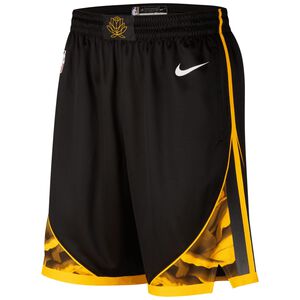 NBA Golden State Warriors Swingman City Edition Basketballshort Herren, schwarz / gelb, zoom bei OUTFITTER Online