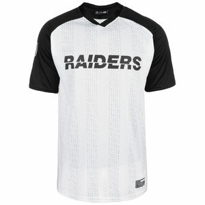 NFL Oakland Raiders Stripe Oversized T-Shirt Herren, weiß / schwarz, zoom bei OUTFITTER Online