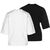 Organic Oversized 2-Pack T-Shirt Damen, weiß / schwarz, zoom bei OUTFITTER Online