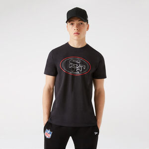 NFL San Francisco 49ers Outline Logo T-Shirt Herren, anthrazit / rot, zoom bei OUTFITTER Online