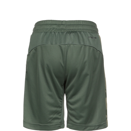 Designed to Move Camouflage Trainingsshorts Kinder, oliv / grün, zoom bei OUTFITTER Online