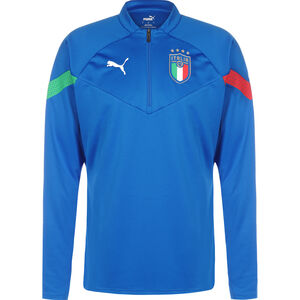FIGC Italien Training 1/4 Zip Top Herren, blau / rot, zoom bei OUTFITTER Online