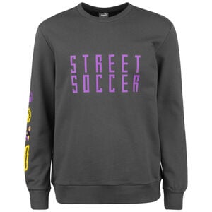Borussia Dortmund BVB Street Soccer Crew Sweatshirt Herren, anthrazit / lila, zoom bei OUTFITTER Online