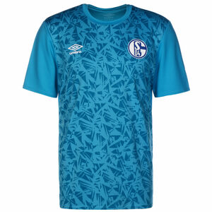 FC Schalke 04 Warm Up Trainingsshirt Herren, hellblau / weiß, zoom bei OUTFITTER Online