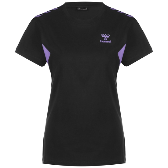 hmlSTALTIC Cotton T-Shirt Damen, dunkelblau / violett, zoom bei OUTFITTER Online