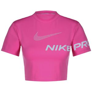 Pro Dri-FIT Crop Trainingstop Damen, pink / hellblau, zoom bei OUTFITTER Online