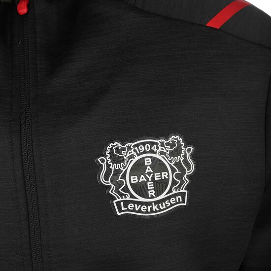 Bayer 04 Leverkusen Challenge Kapuzenjacke Herren, schwarz / rot, zoom bei OUTFITTER Online