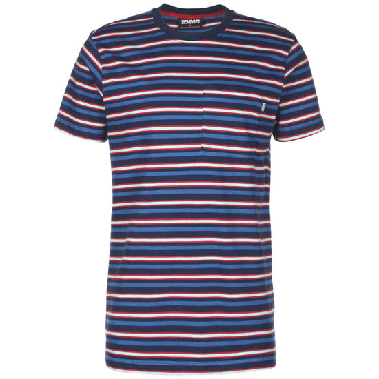 Fast Stripe Pocket T-Shirt Herren, dunkelblau / rot, zoom bei OUTFITTER Online