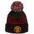 Manchester United Wordmark Cuff Knit Bobble Beanie, , zoom bei OUTFITTER Online