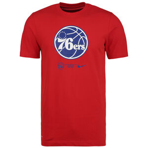 NBA Philadelphia 76ers Dry Logo T-Shirt Herren, rot / blau, zoom bei OUTFITTER Online