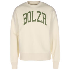 Oversized Sweatshirt Herren, creme / dunkelgrün, zoom bei OUTFITTER Online