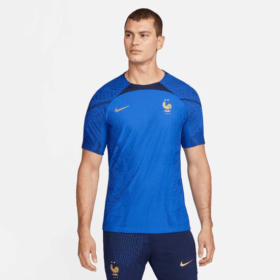 Frankreich Breathe Strike Trainingsshirt WM 2022 Herren, blau / gold, zoom bei OUTFITTER Online