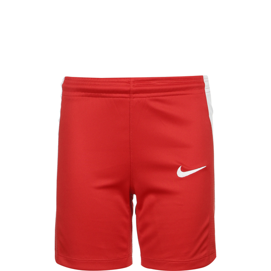 Team Basketball Stock Trainingsshorts Kinder, rot / weiß, zoom bei OUTFITTER Online